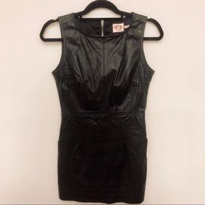 Juicy Couture Faux leather mini dress